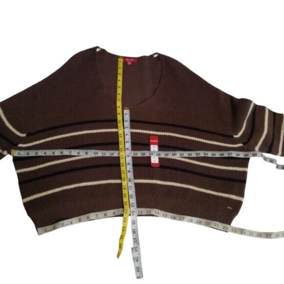 Guess men's slouchy oversized brown sweater sz XL NEW - Picture 9 of 10